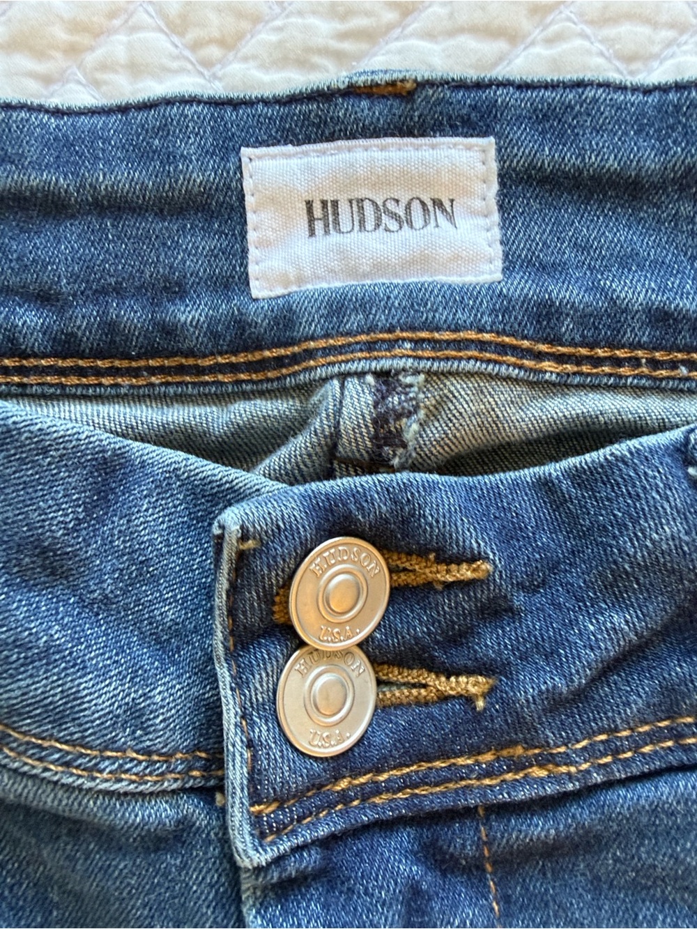 Hudson COLLIN Low Rise Skinny Jeans SIZE 26 Medium Wash Denim - Picture 5 of 15